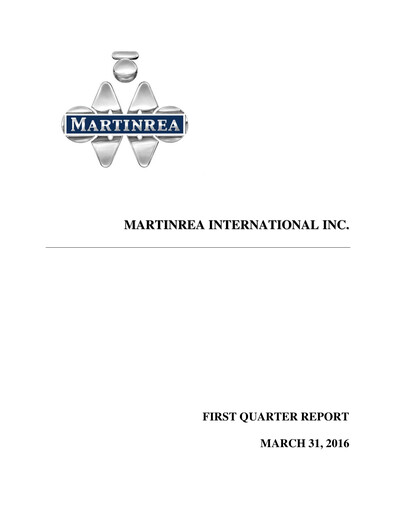 Thumbnail Martinrea International Quarterly Report 2016-q1