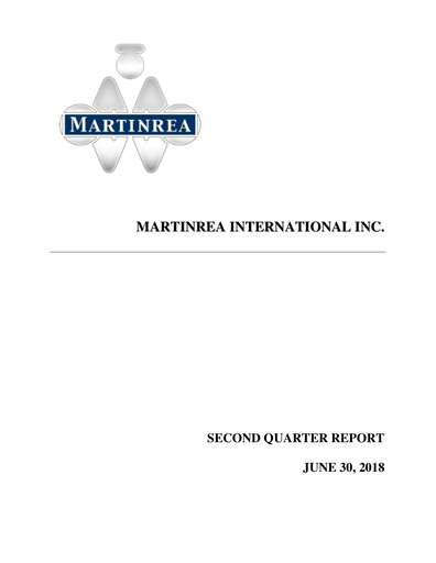 Thumbnail Martinrea International Quarterly Report 2018-q2