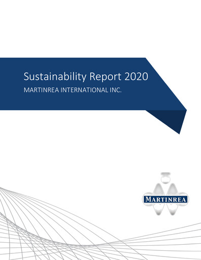 Thumbnail Martinrea International Sustainability Report 2020