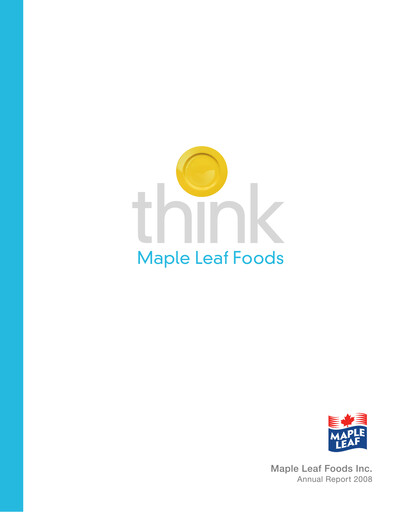 Thumbnail Maple Leaf Foods Annual Report 2008