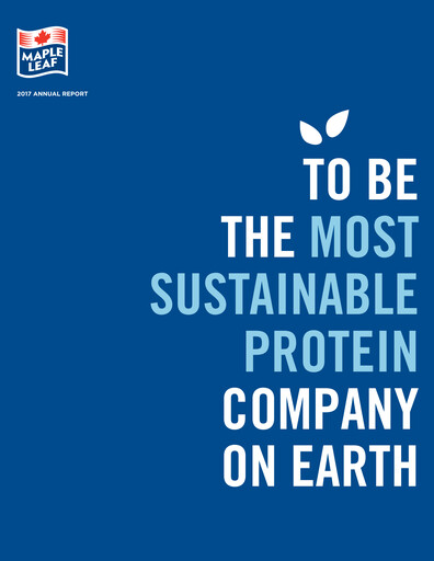 Thumbnail Maple Leaf Foods Annual Report 2017