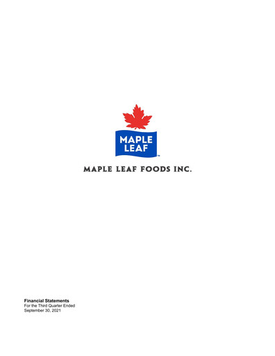 Thumbnail Maple Leaf Foods Financial Statement 2021-q3