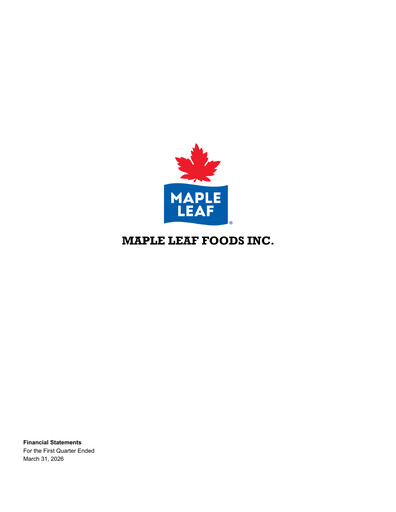 Thumbnail Maple Leaf Foods Financial Statement 2026-q1