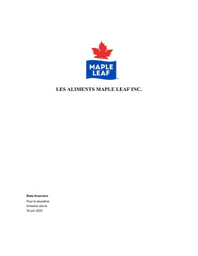 Thumbnail Maple Leaf Foods Quarterly Report 2022-q2