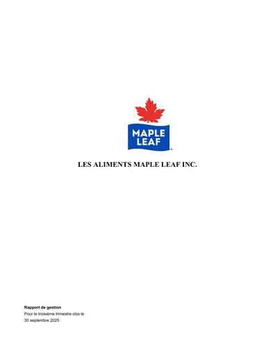 Thumbnail Maple Leaf Foods Quarterly Report 2025-q3