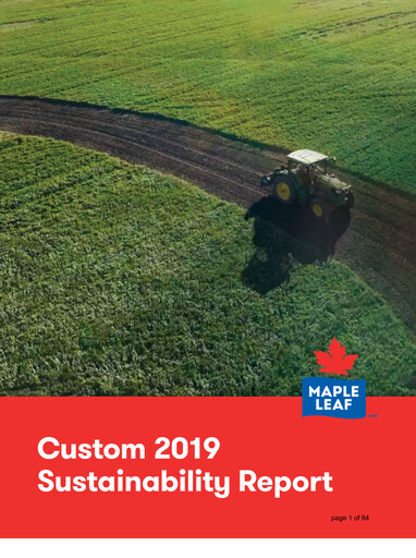 Thumbnail Maple Leaf Foods Sustainability Report 2019