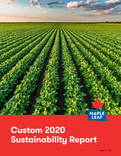 Thumbnail Maple Leaf Foods Sustainability Report 2020