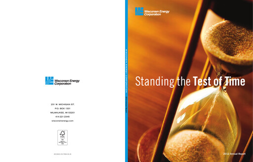 Thumbnail WEC Energy Group Annual Report 2012