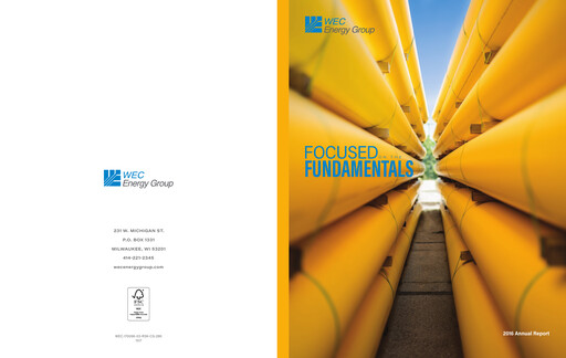 Thumbnail WEC Energy Group Annual Report 2016