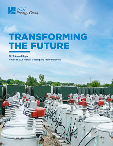 Miniature WEC Energy Group Rapport annuel 2025