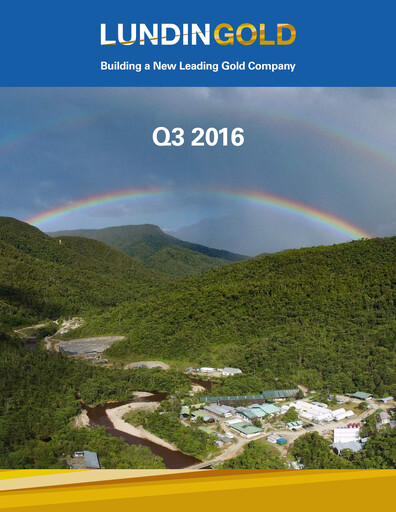Thumbnail Lundin Gold Quarterly Report 2016-q3
