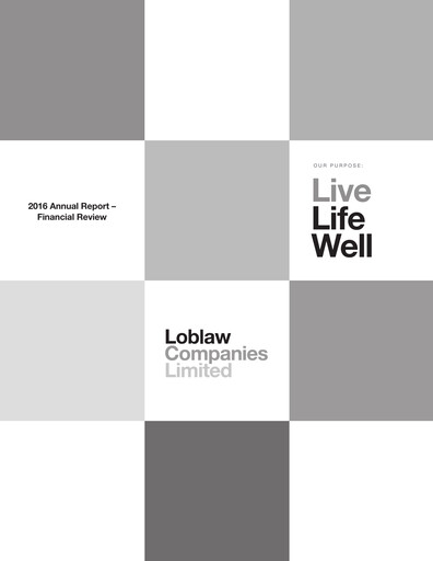 Thumbnail Loblaw Companies Annual Report 2016