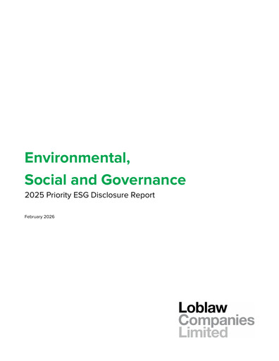 Thumbnail Loblaw Companies ESG Report 2025