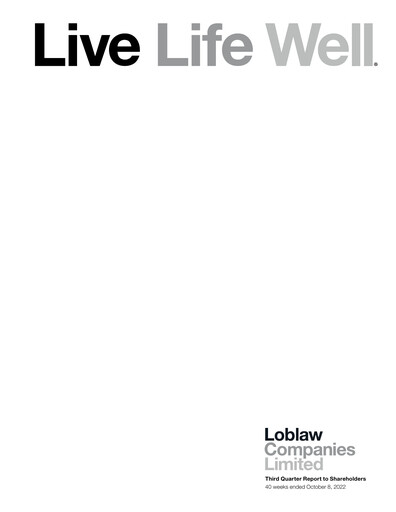 Thumbnail Loblaw Companies Quarterly Report 2022-q3