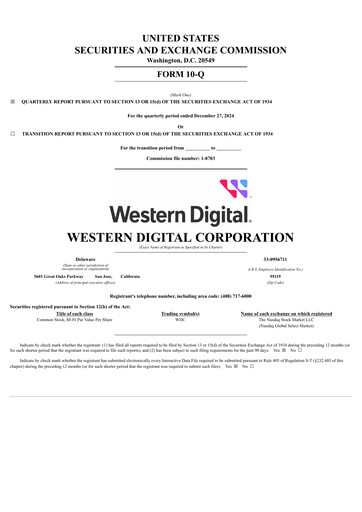 Thumbnail Western Digital Quarterly Report 2025-q2