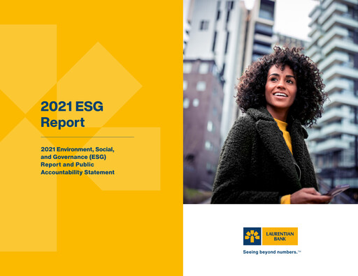 Thumbnail Laurentian Bank of Canada ESG Report 2021