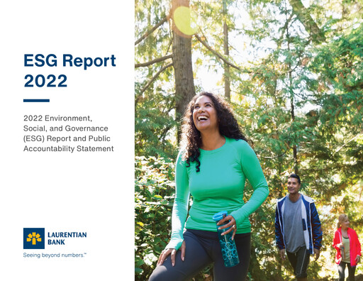 Thumbnail Laurentian Bank of Canada ESG Report 2022