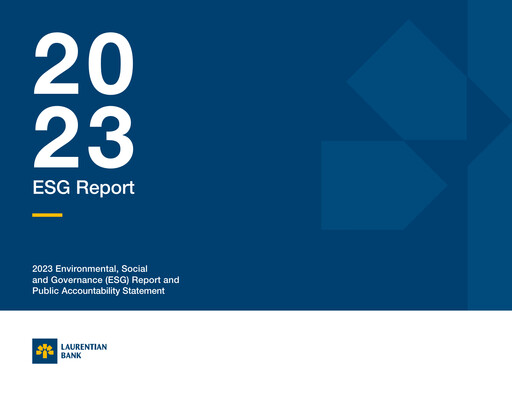 Thumbnail Laurentian Bank of Canada ESG Report 2023