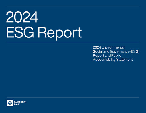 Thumbnail Laurentian Bank of Canada ESG Report 2024