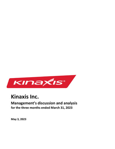 Thumbnail Kinaxis Quarterly Report 2023-q1