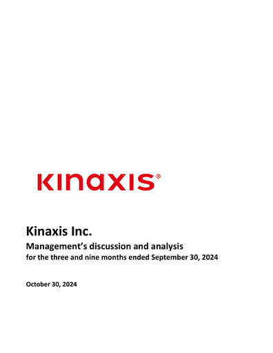 Thumbnail Kinaxis Quarterly Report 2024-q3