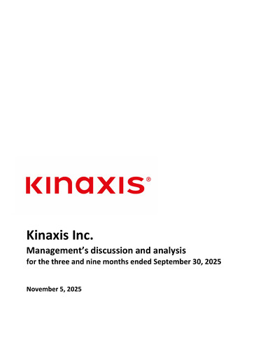 Thumbnail Kinaxis Quarterly Report 2025-q3