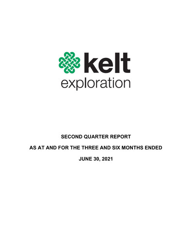 Thumbnail Kelt Exploration Quarterly Report 2021-q2