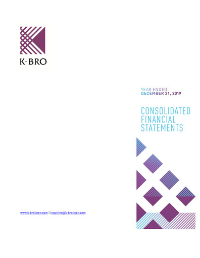 Thumbnail K-Bro Linen Financial Statement 2019