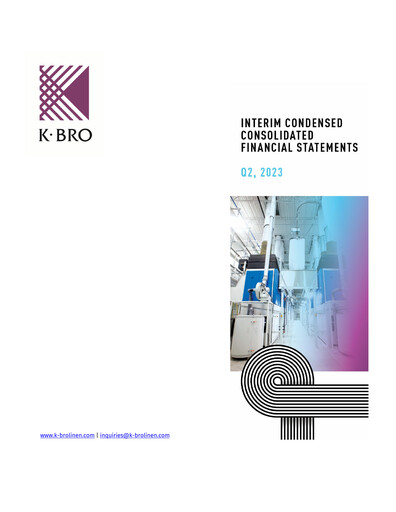 Thumbnail K-Bro Linen Quarterly Report 2023-q2