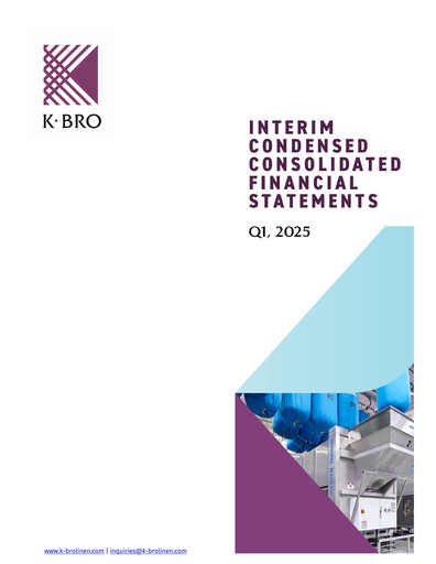 Thumbnail K-Bro Linen Quarterly Report 2025-q1
