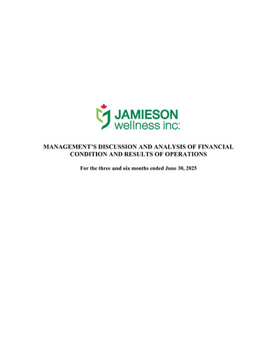 Vorschaubild Jamieson Wellness Quartalsbericht 2025-q2