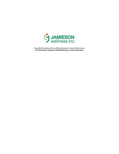 Vorschaubild Jamieson Wellness Quartalsbericht 2026-q1