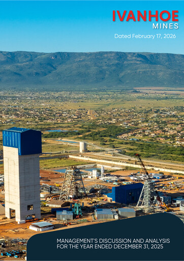 Thumbnail Ivanhoe Mines
 Financial Report 2025