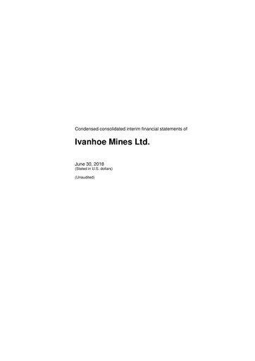 Miniature Ivanhoe Mines
 Rapport trimestriel 2018-q2