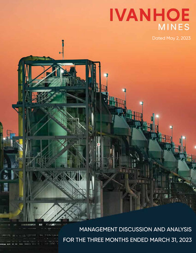 Miniature Ivanhoe Mines
 Rapport trimestriel 2023-q1