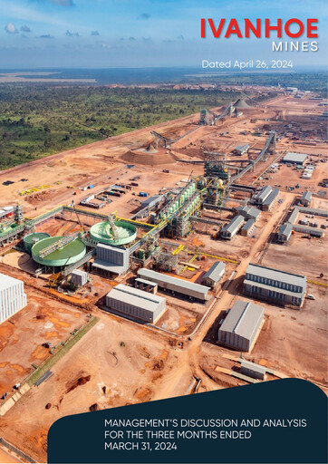Miniature Ivanhoe Mines
 Rapport trimestriel 2024-q1