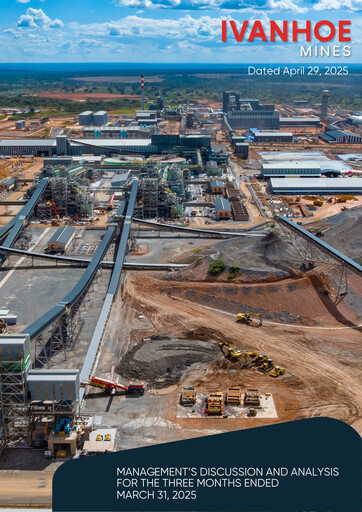 Thumbnail Ivanhoe Mines
 Quarterly Report 2025-q1