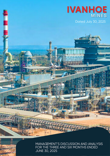 Thumbnail Ivanhoe Mines
 Quarterly Report 2025-q2