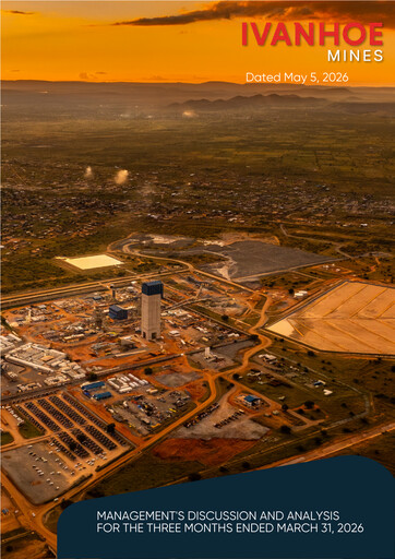Thumbnail Ivanhoe Mines
 Quarterly Report 2026-q1