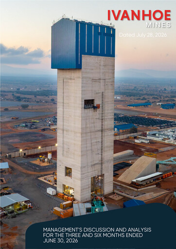 Miniature Ivanhoe Mines
 Rapport trimestriel 2026-q2