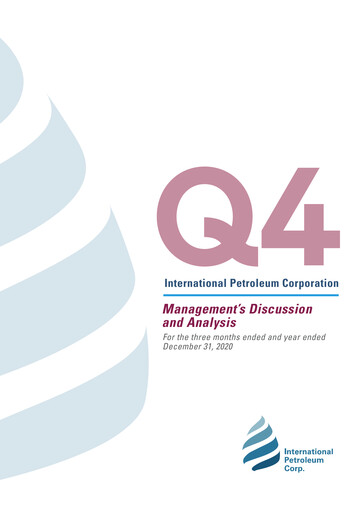 Thumbnail International Petroleum Financial Report 2020