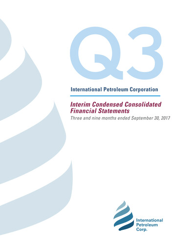 Thumbnail International Petroleum Financial Statement 2017-q3
