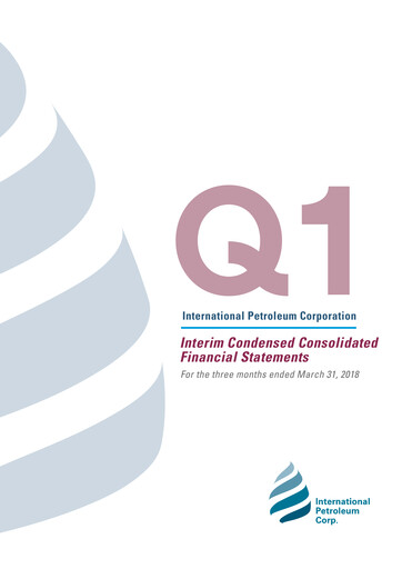 Thumbnail International Petroleum Financial Statement 2018-q1