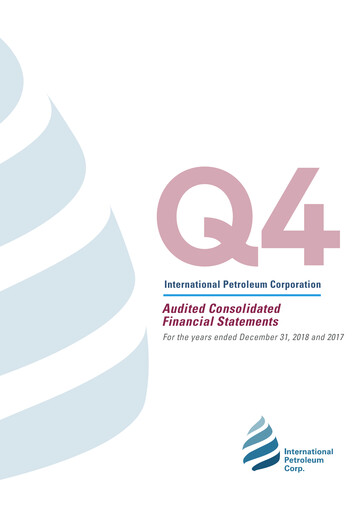 Thumbnail International Petroleum Financial Statement 2018