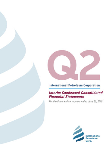 Thumbnail International Petroleum Financial Statement 2019-q2