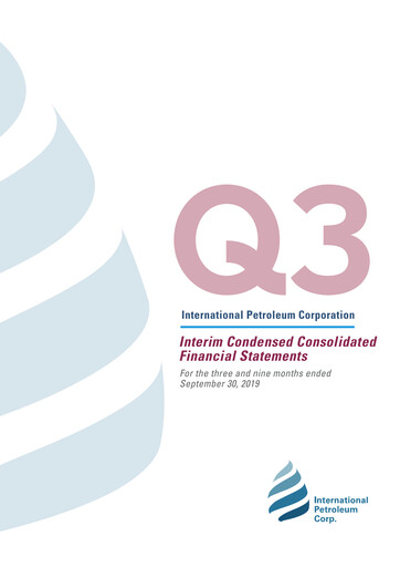 Thumbnail International Petroleum Financial Statement 2019-q3