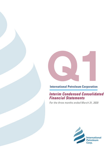 Thumbnail International Petroleum Financial Statement 2020-q1