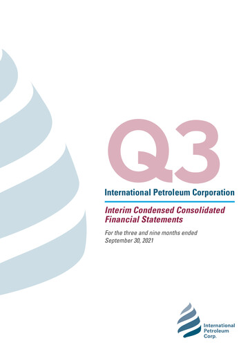 Thumbnail International Petroleum Financial Statement 2021-q3