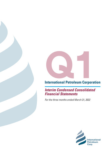 Thumbnail International Petroleum Financial Statement 2022-q1