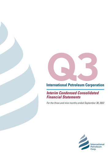 Thumbnail International Petroleum Financial Statement 2022-q3